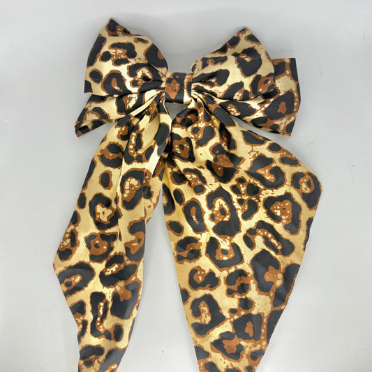 Leopard print Hair Bow