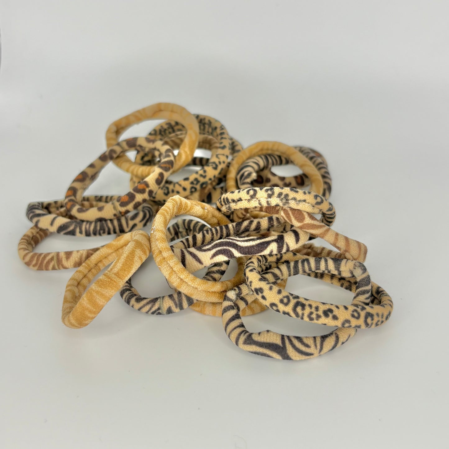 Leopard print hair bands (5 pcs)