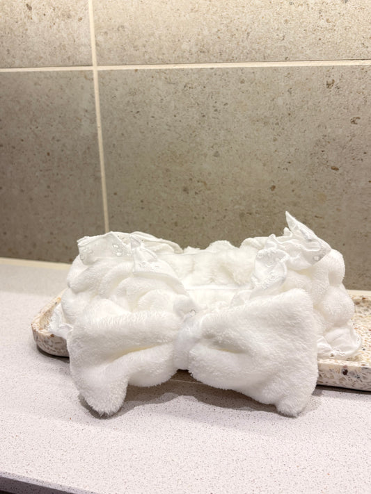 Lace Fluffy Trim Headband