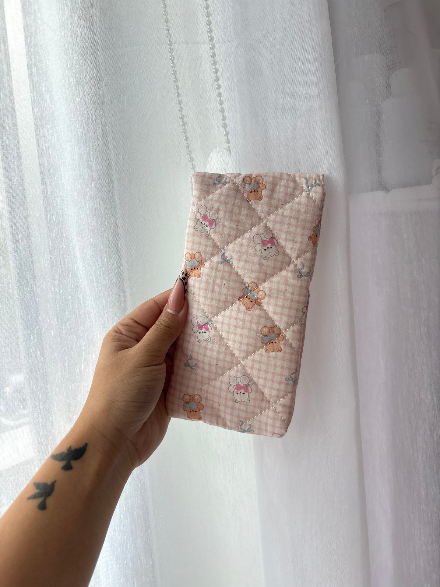 Teddy Bear Pink Lip Essential Pouch