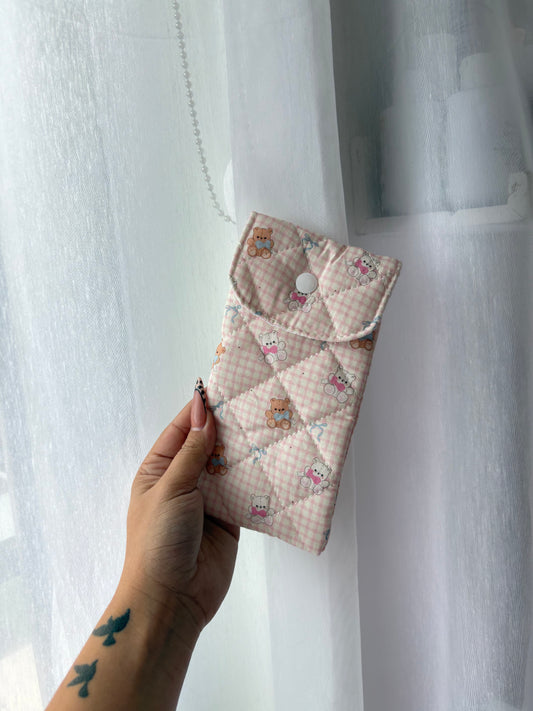 Teddy Bear Pink Lip Essential Pouch