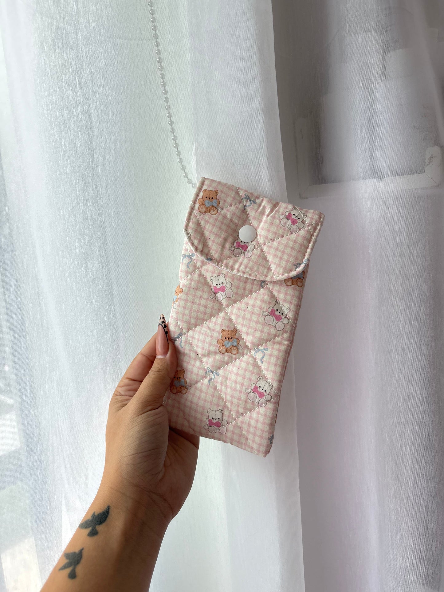 Teddy Bear Pink Lip Essential Pouch