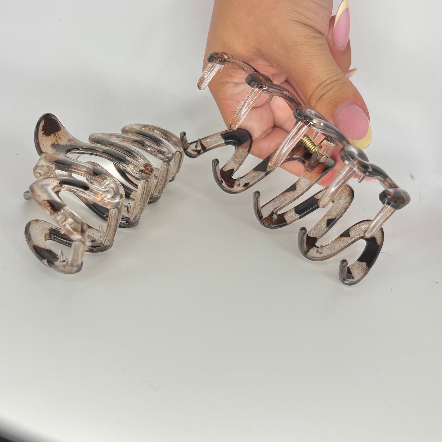 Leopard print funky clip