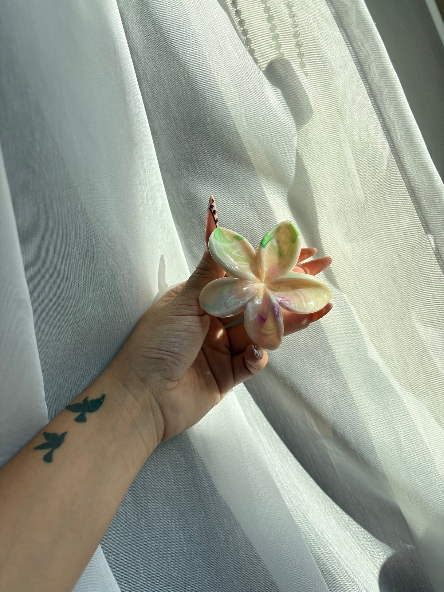Hibiscus Flower Claw Clips