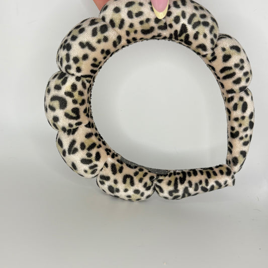 Makeup headband leopard print band