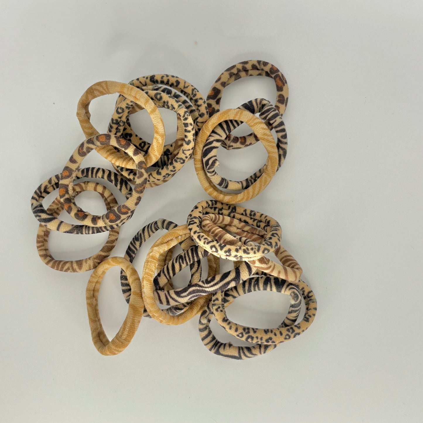 Leopard print hair bands (5 pcs)