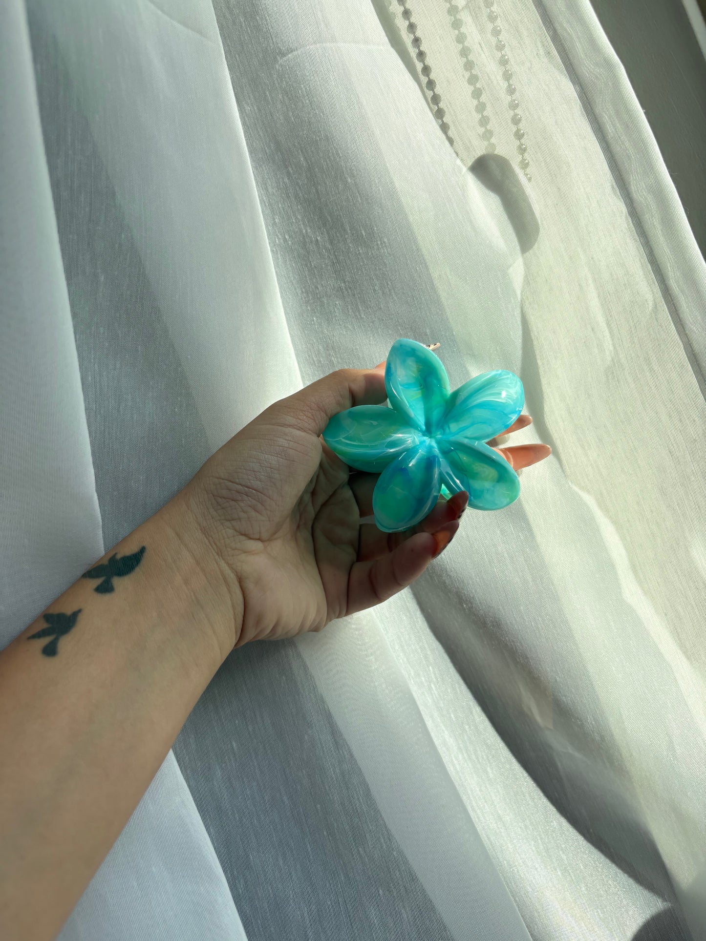 Hibiscus Flower Claw Clips