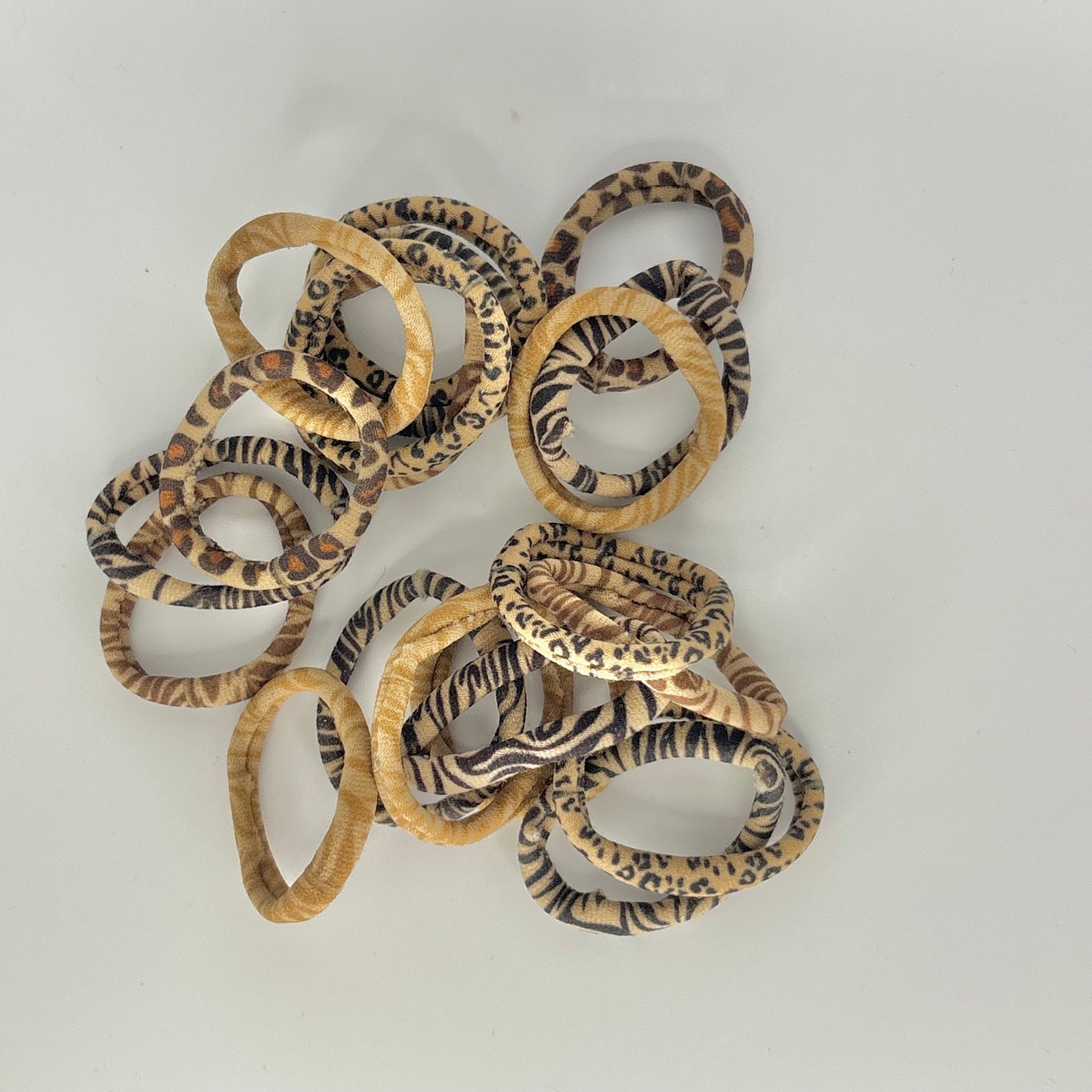 Leopard print hair bands (5 pcs)