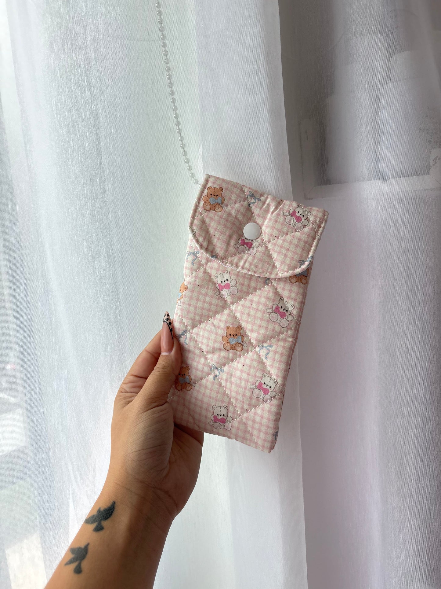 Teddy Bear Pink Lip Essential Pouch