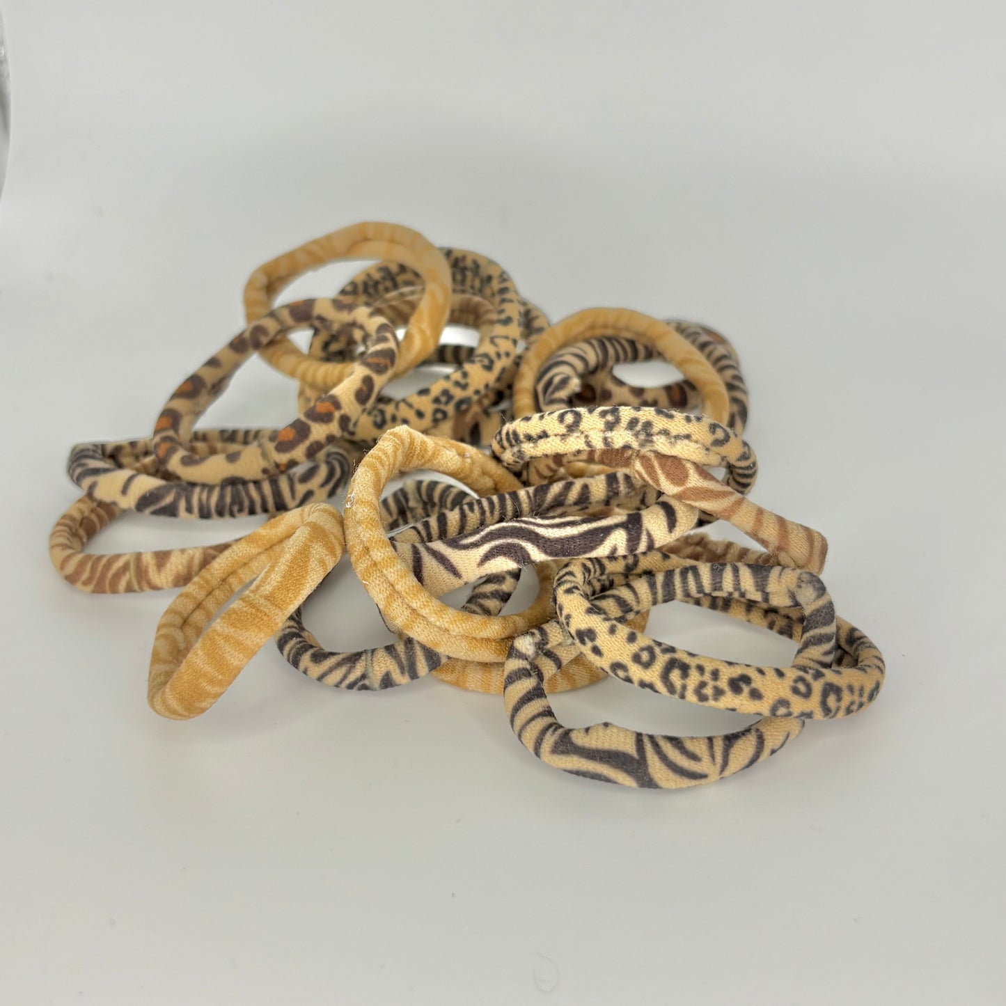 Leopard print hair bands (5 pcs)