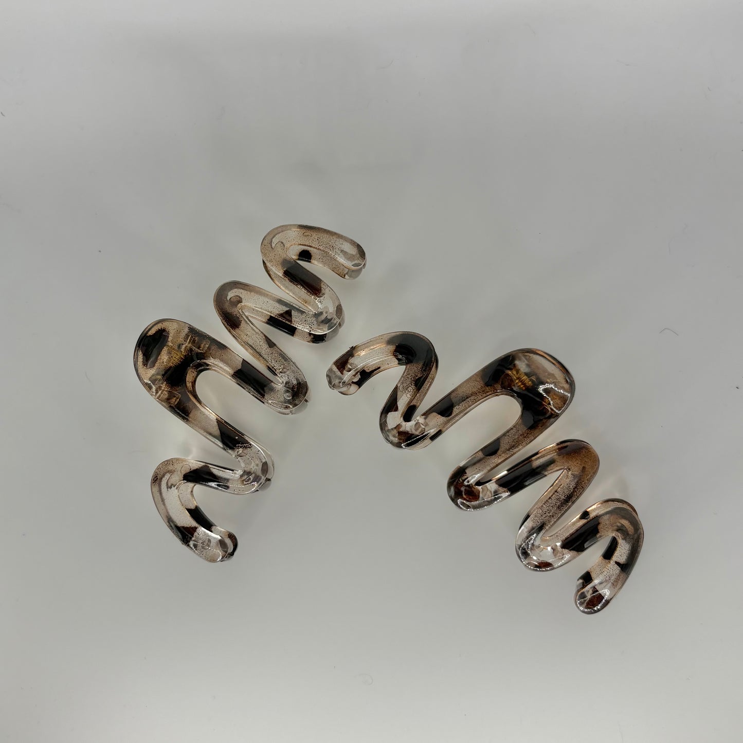 Leopard print funky clip