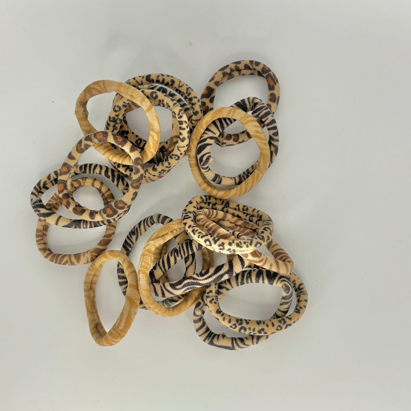 Leopard print hair bands (5 pcs)