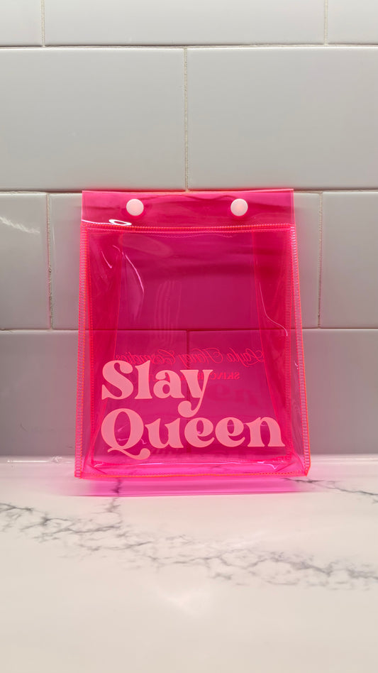 Small Neon Pink Makeup Bag