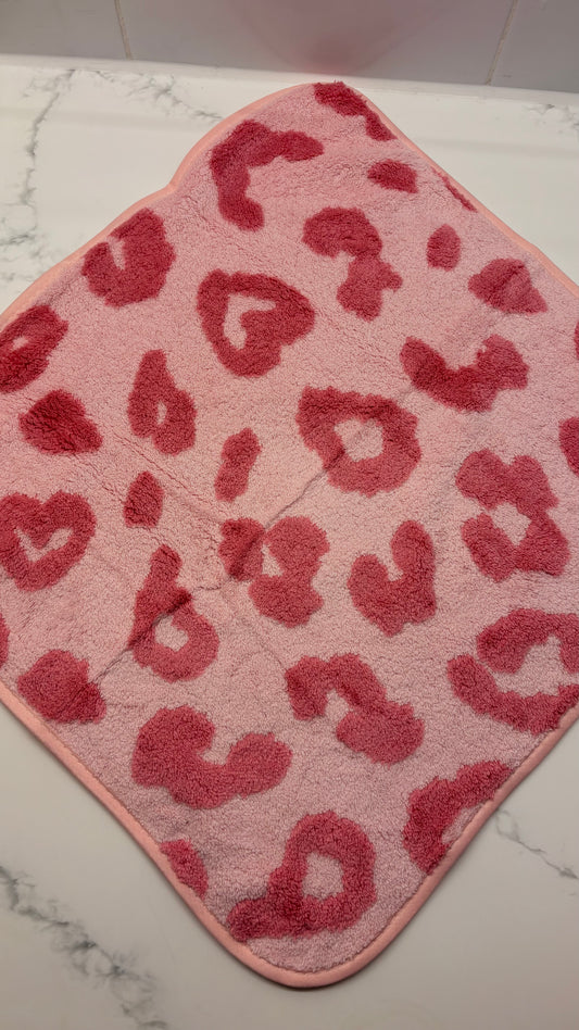 Pink Leopard Print Exclusive Hand Towel