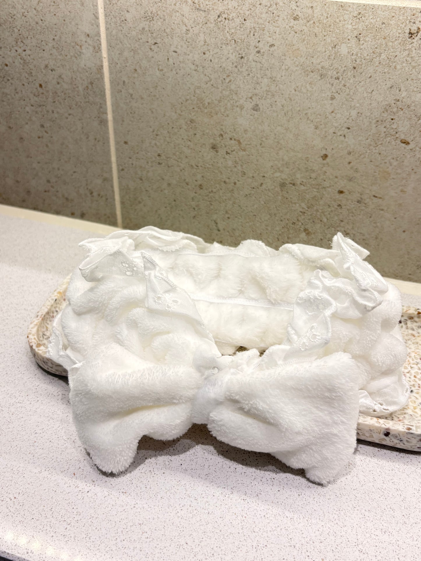 Lace Fluffy Trim Headband