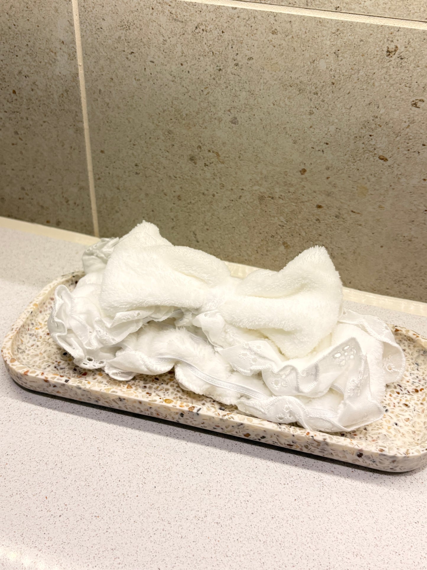 Lace Fluffy Trim Headband