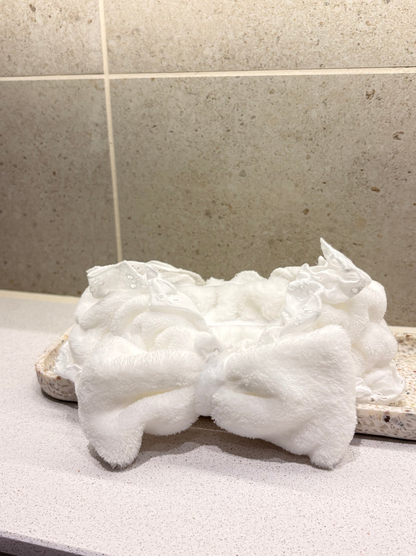 Lace Fluffy Trim Headband