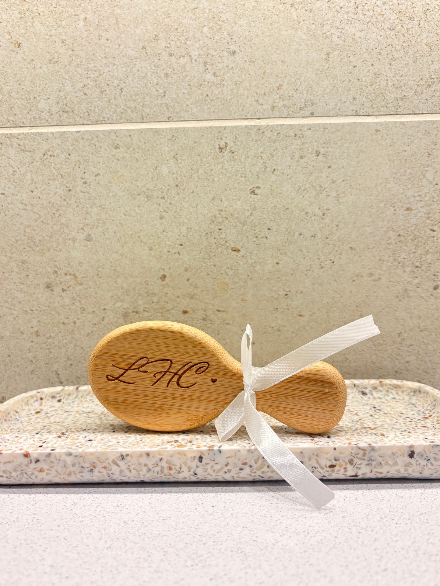 Wooden Engraved Hairbrush