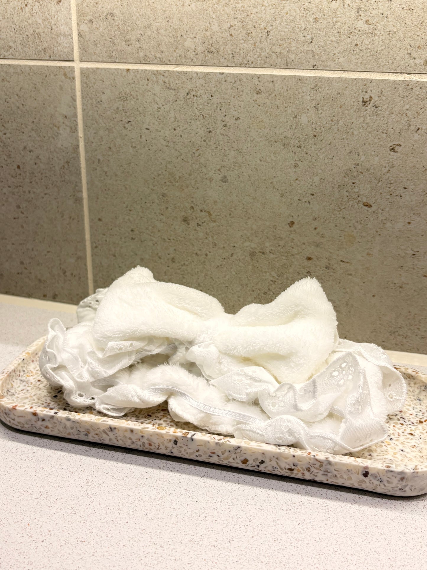 Lace Fluffy Trim Headband