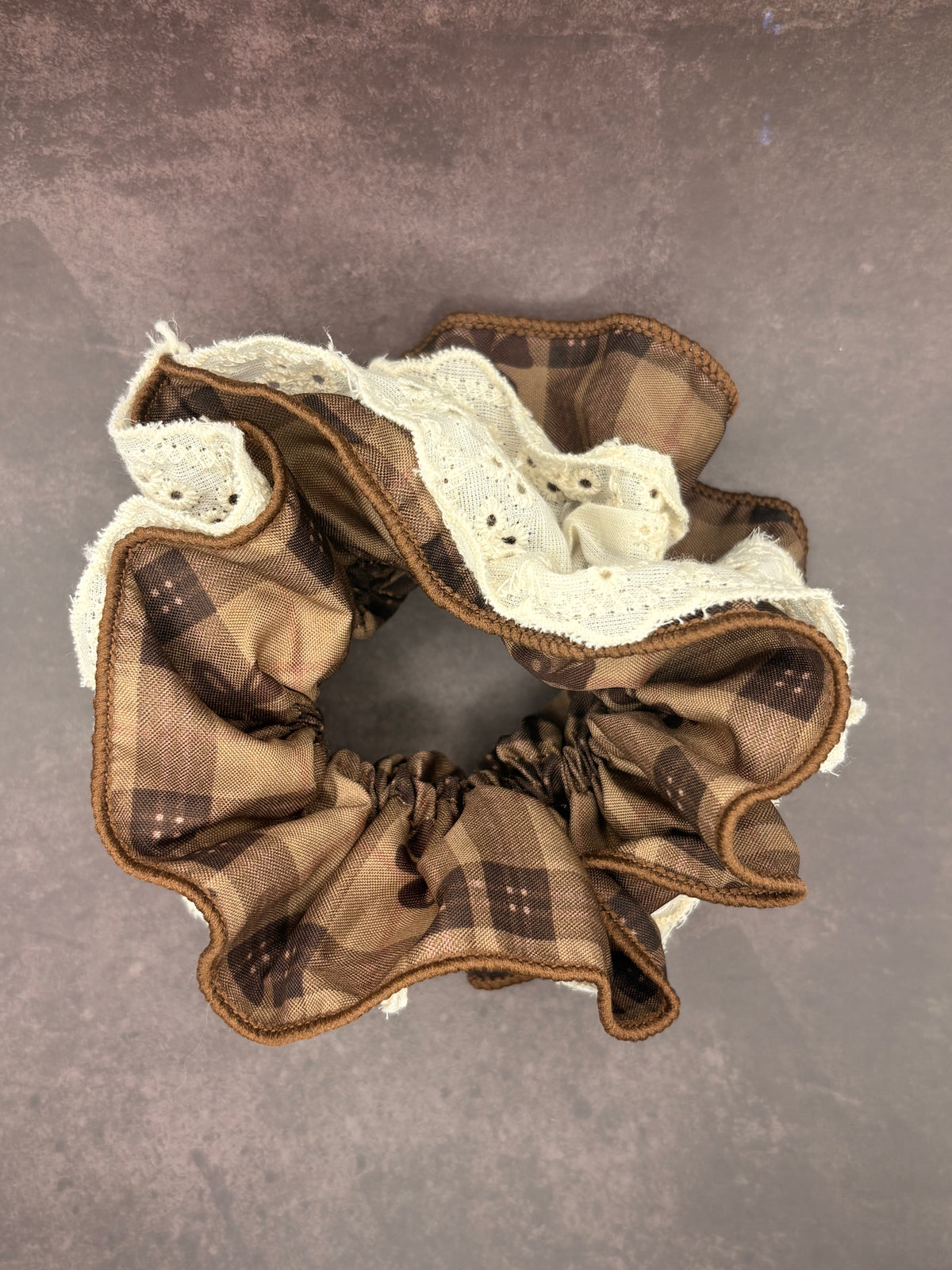 Autumn Chequered XL Scrunchie
