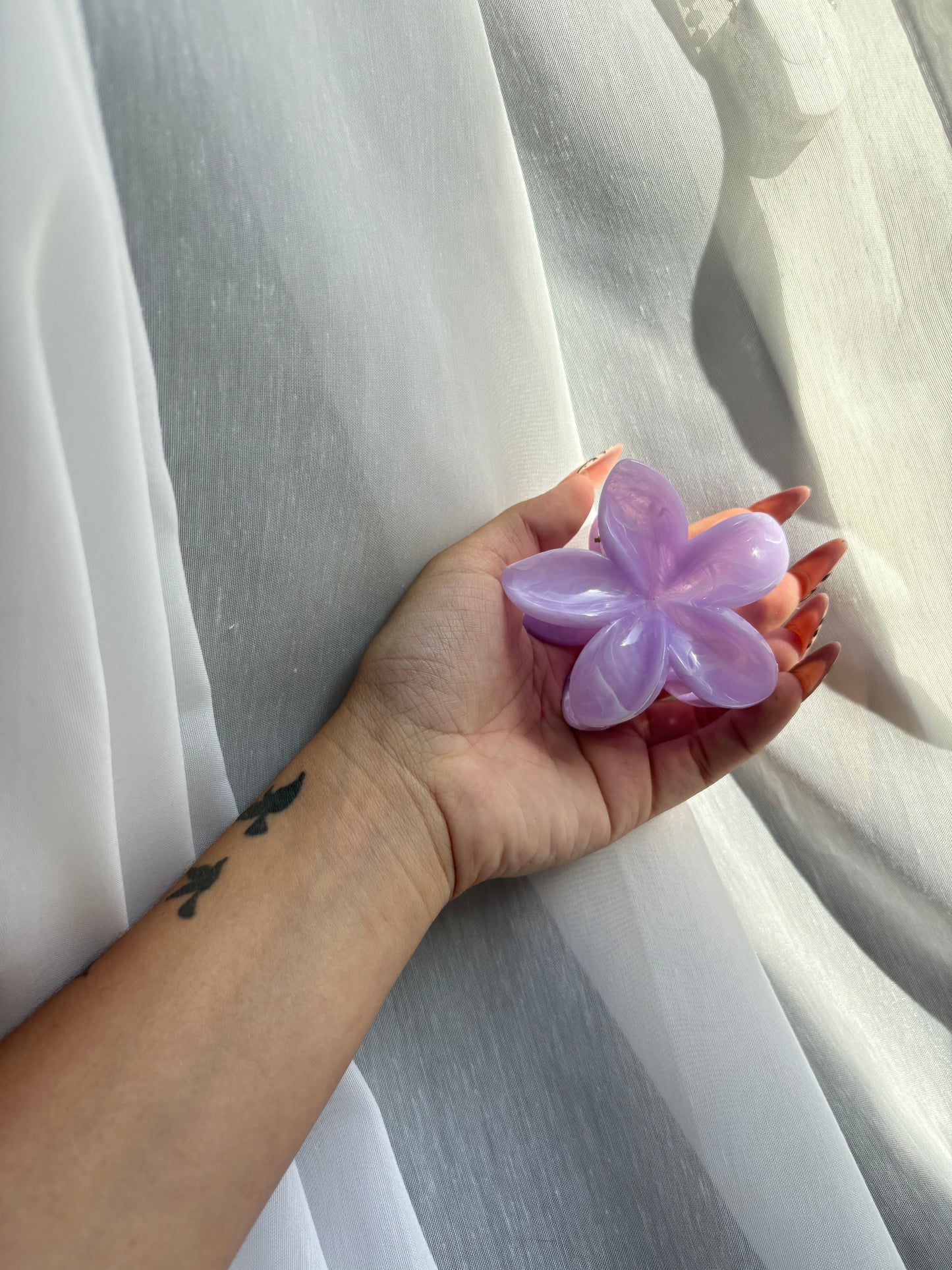 Hibiscus Flower Claw Clips