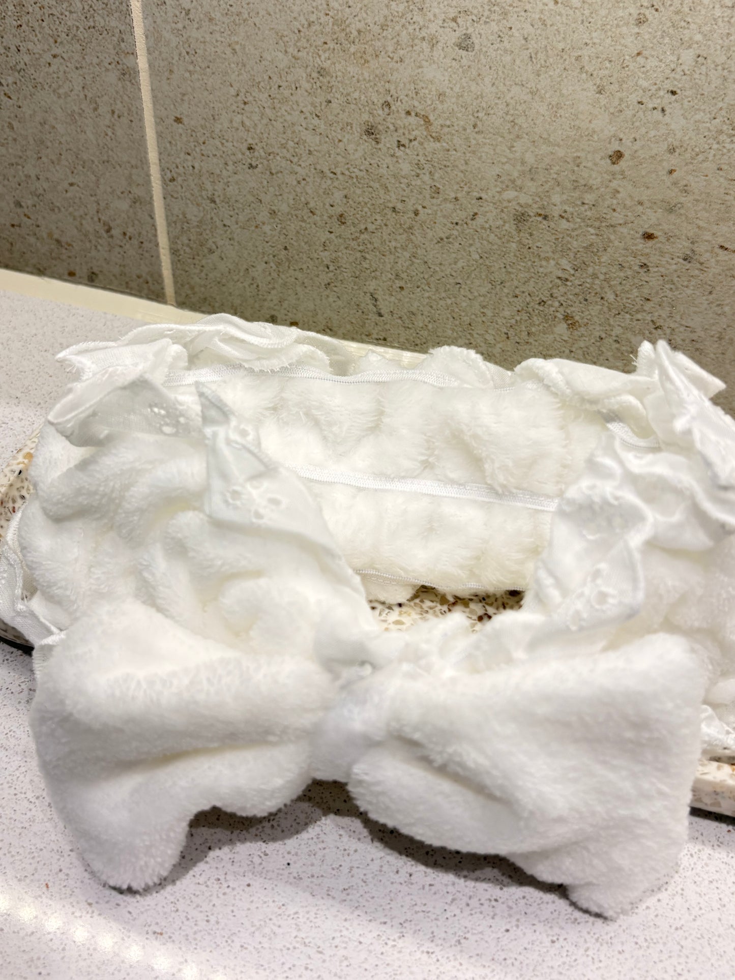 Lace Fluffy Trim Headband