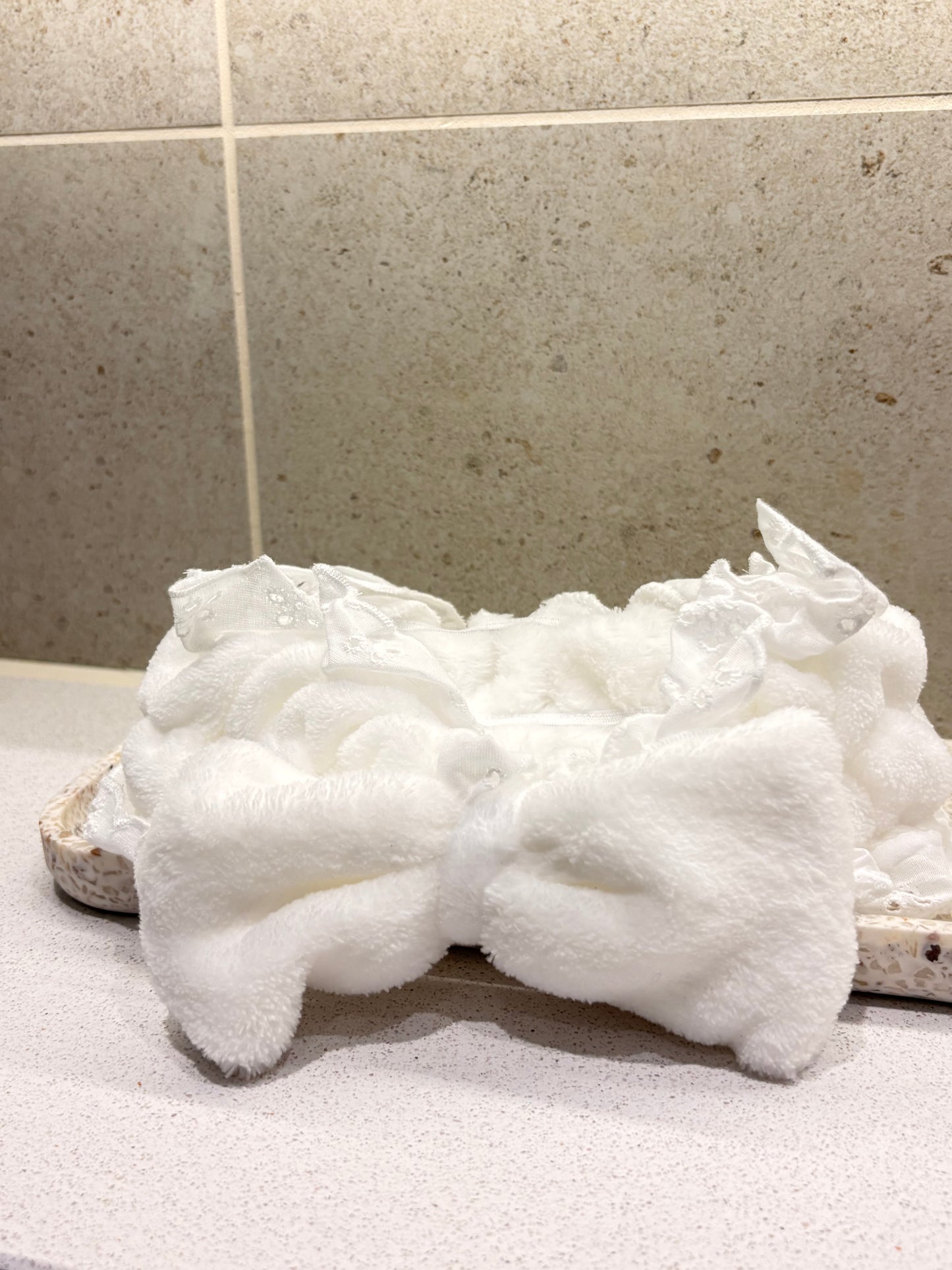 Lace Fluffy Trim Headband