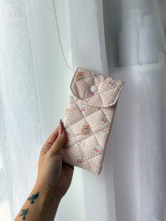 Teddy Bear Pink Lip Essential Pouch