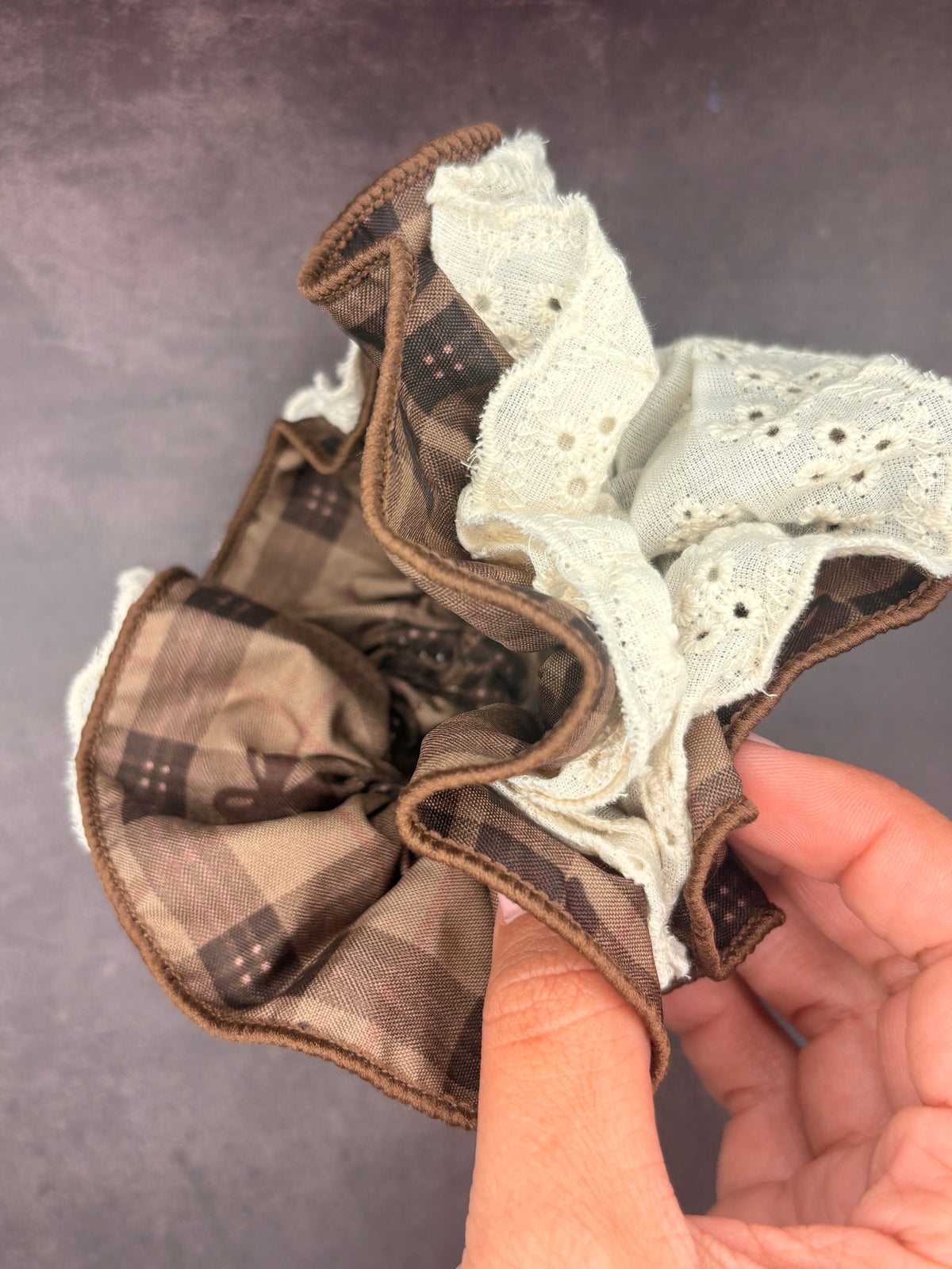 Autumn Chequered XL Scrunchie