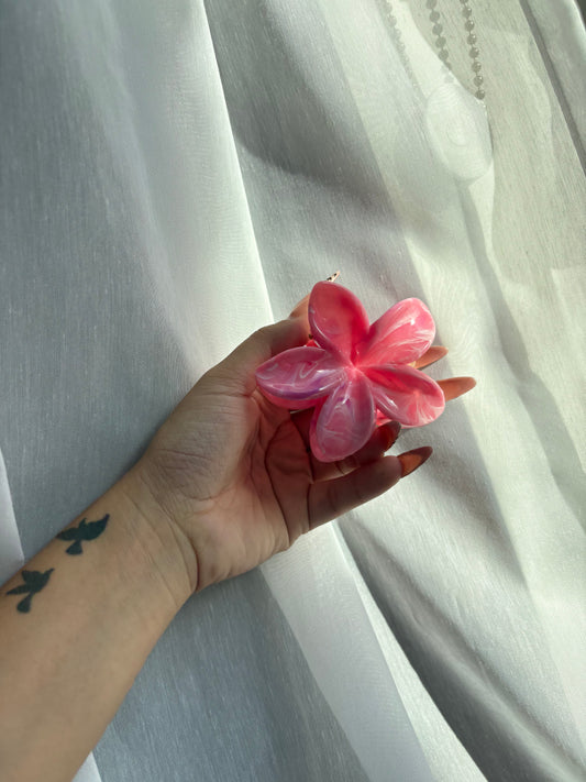 Hibiscus Flower Claw Clips