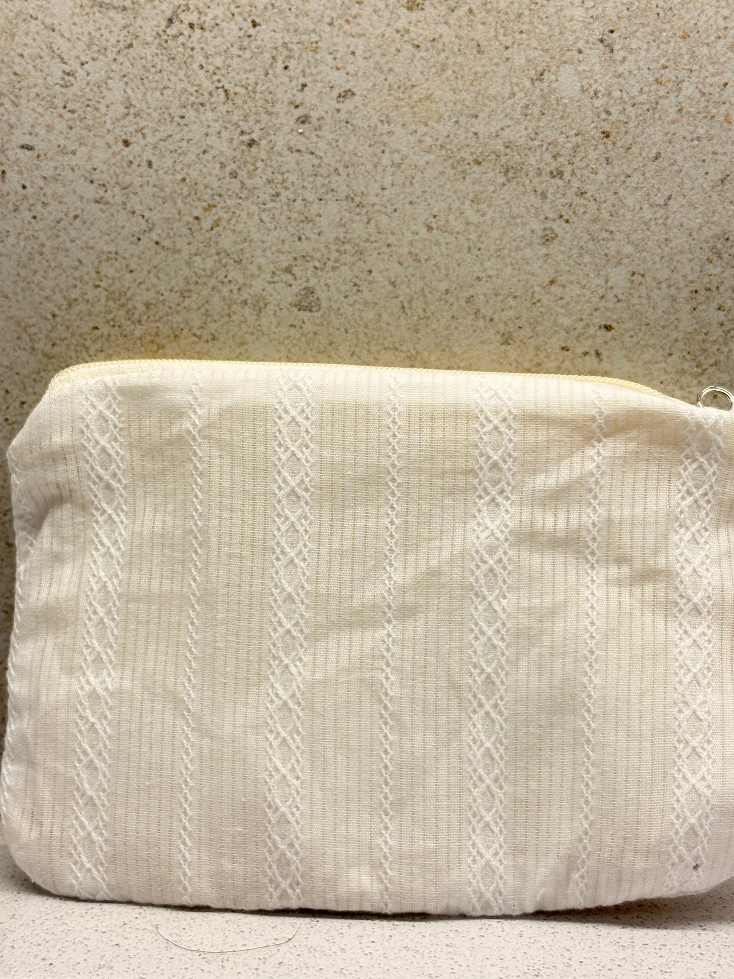 Lace Luxe Makeup Pouch Cream