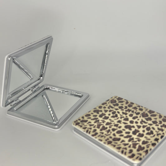 Leopard print mirror