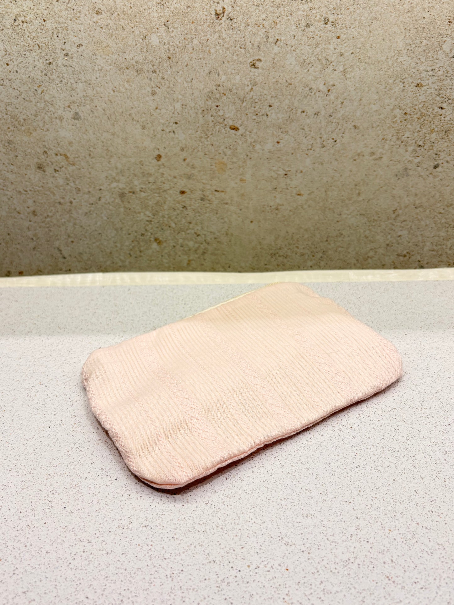 Lace Luxe Makeup Pouch Baby Pink