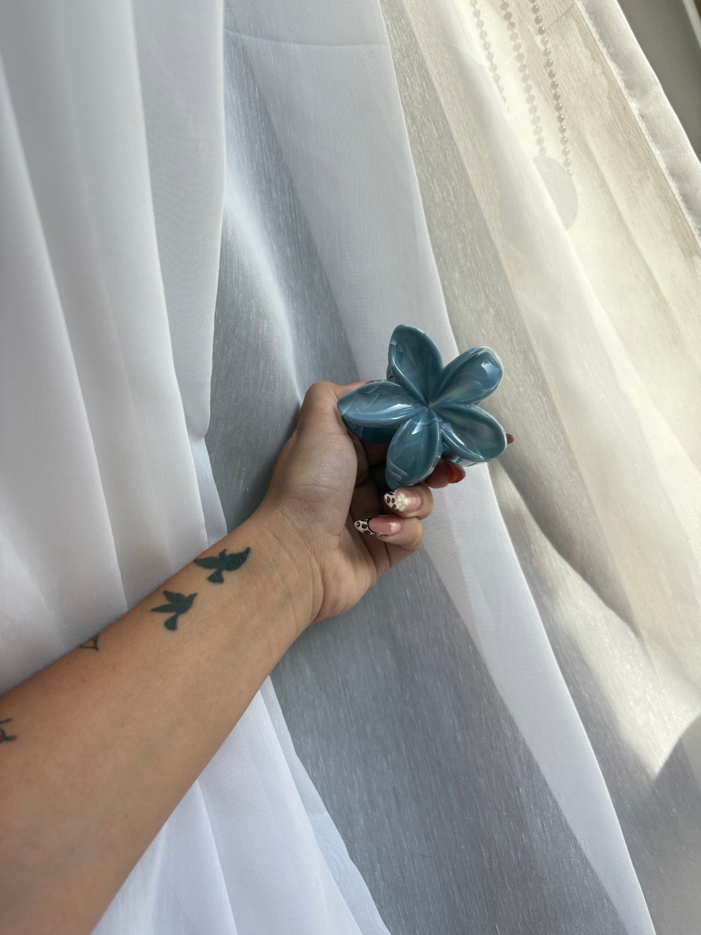 Hibiscus Flower Claw Clips