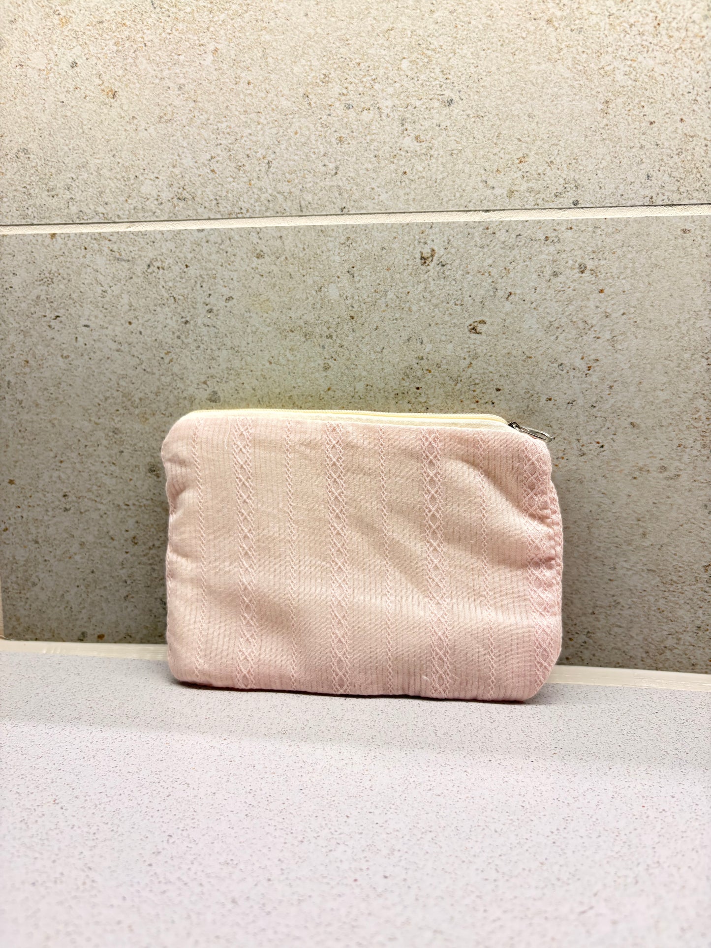 Lace Luxe Makeup Pouch Baby Pink