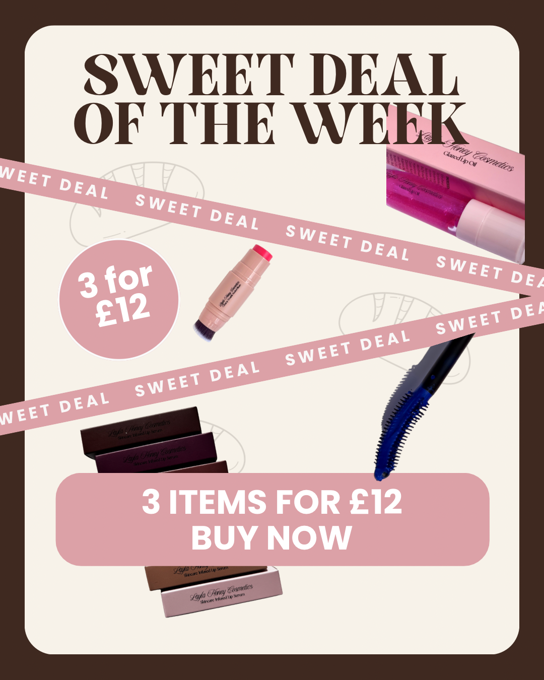 3 items for £12 🩷