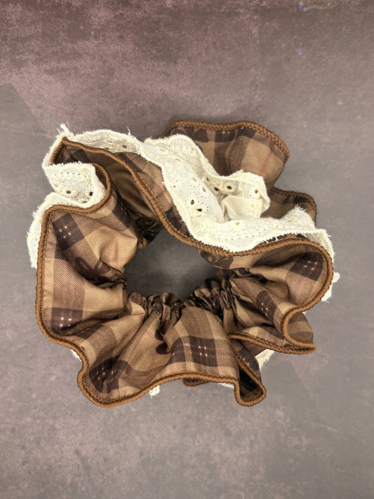 Autumn Chequered XL Scrunchie