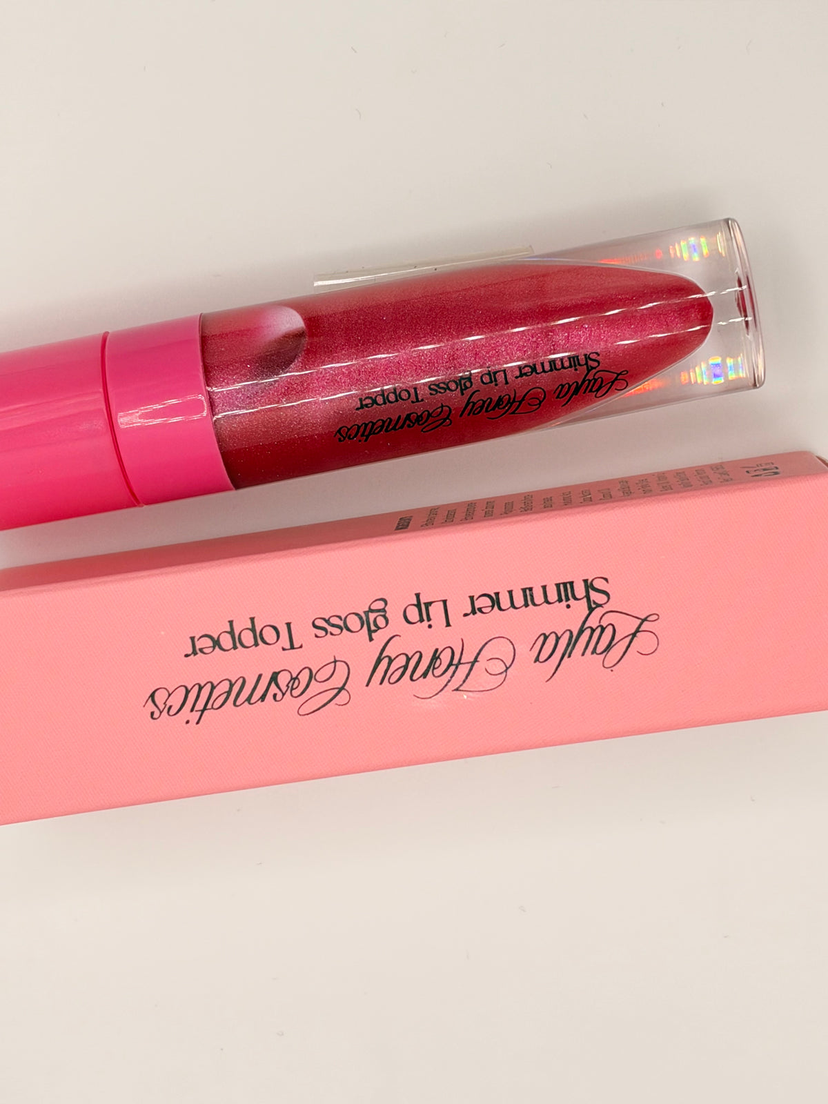 Hot Raspberry Shimmer Lip Gloss topper