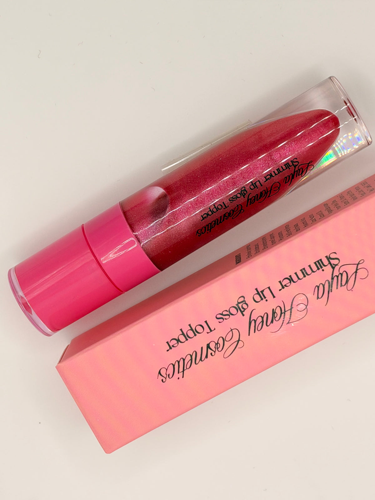 Hot Raspberry Shimmer Lip Gloss topper