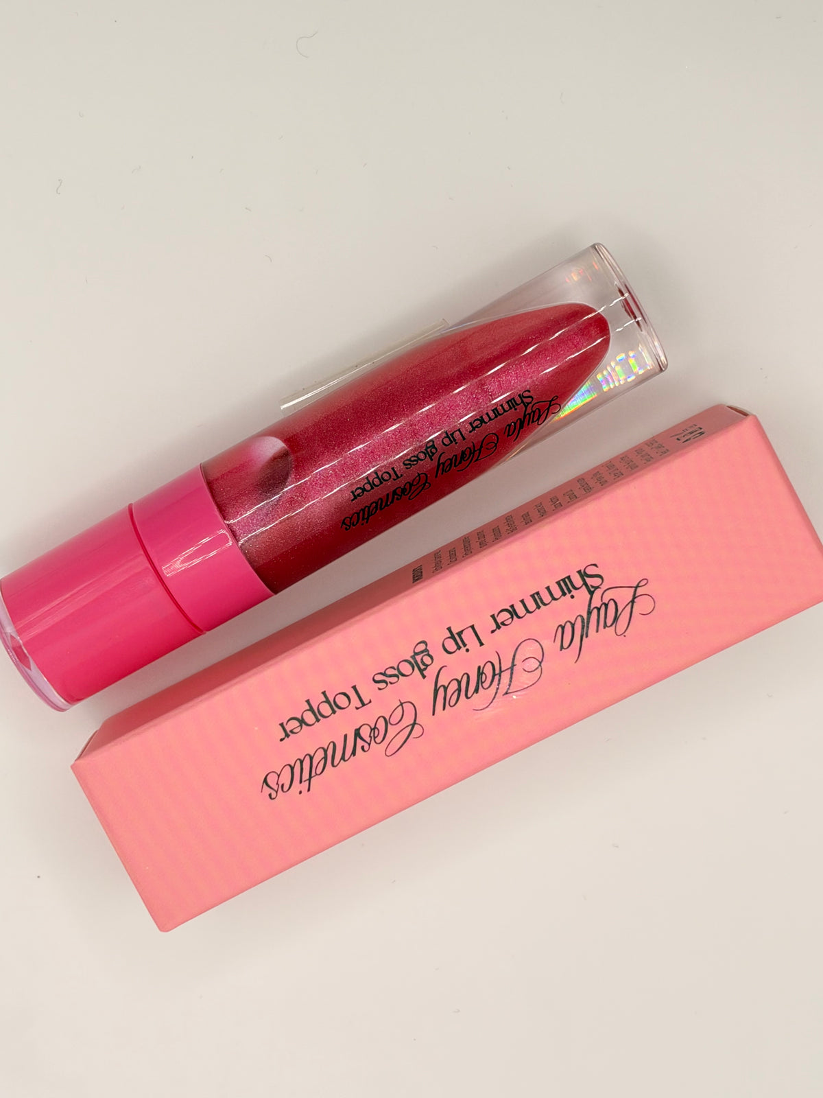 Hot Raspberry Shimmer Lip Gloss topper