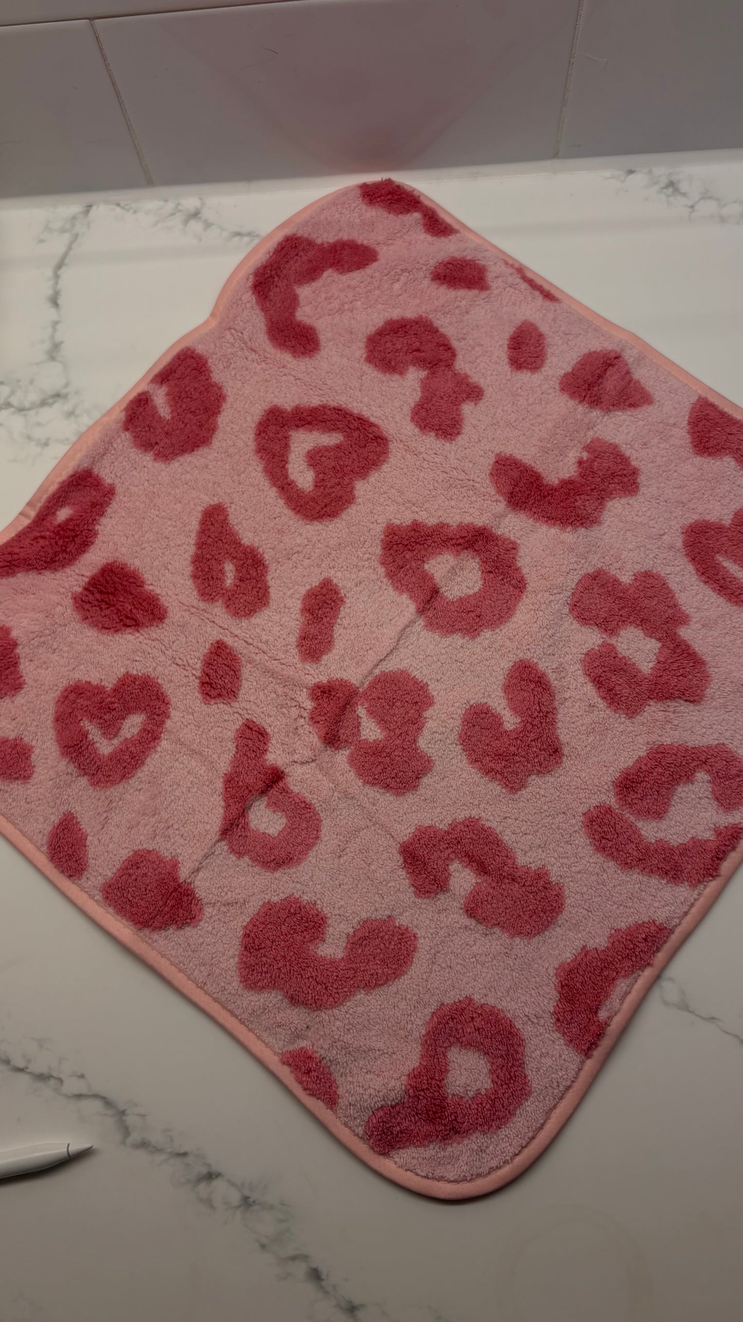 Pink Leopard Print Exclusive Hand Towel