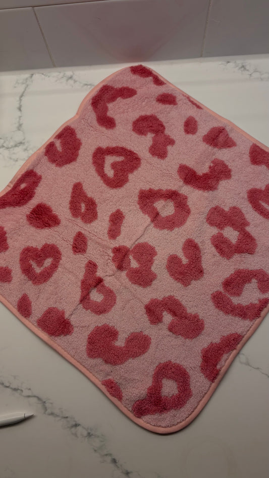 Pink Leopard Print Exclusive Hand Towel