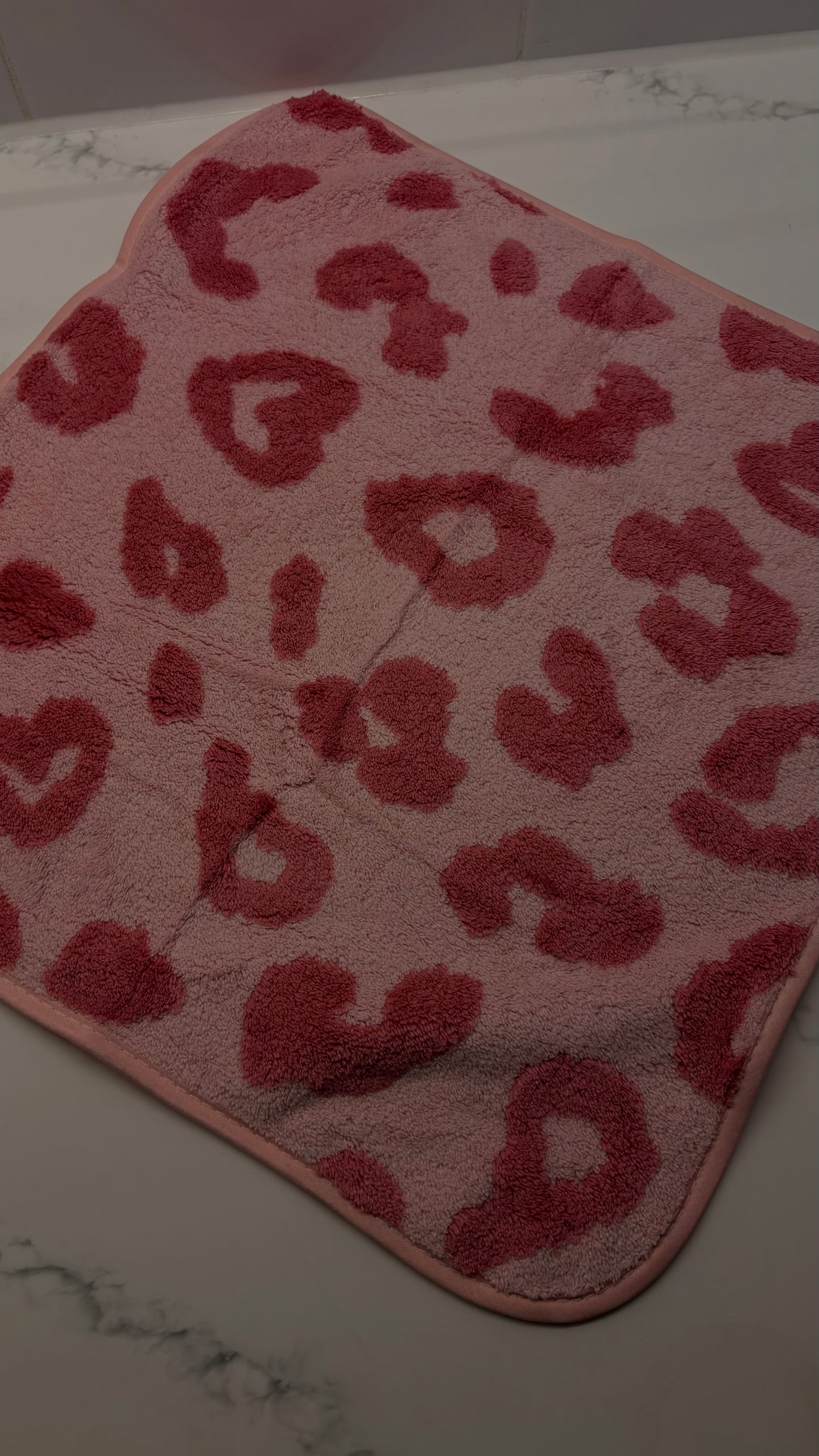 Pink Leopard Print Exclusive Hand Towel
