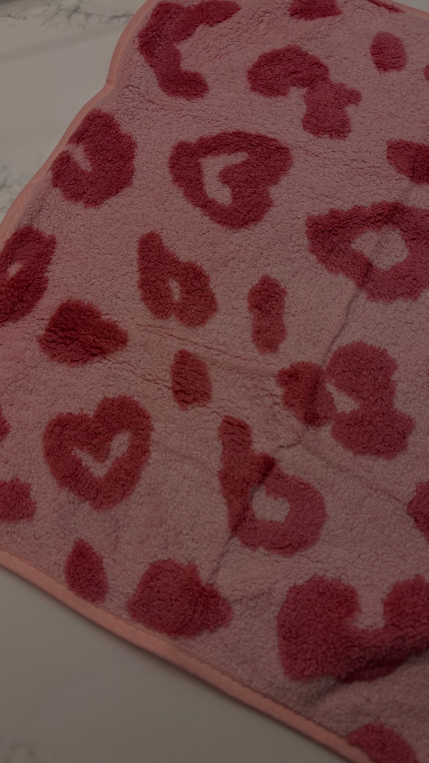 Pink Leopard Print Exclusive Hand Towel