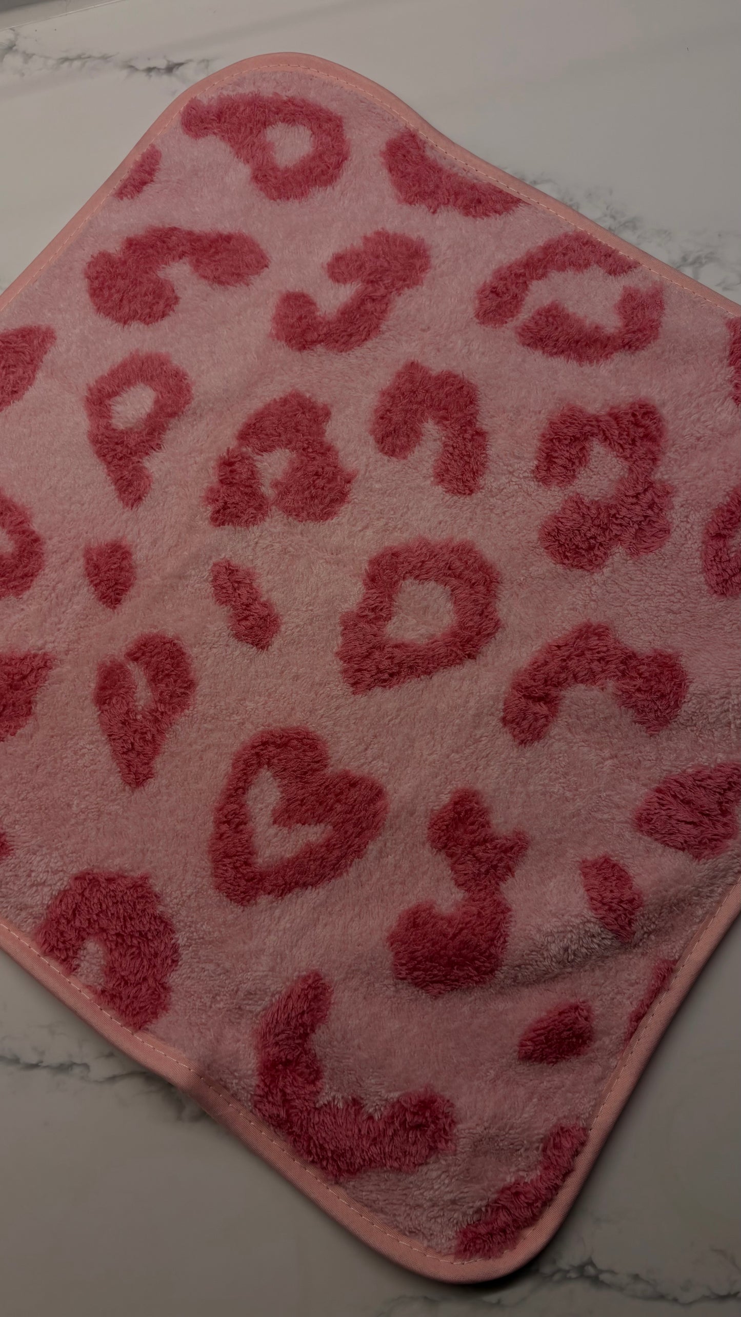 Pink Leopard Print Exclusive Hand Towel