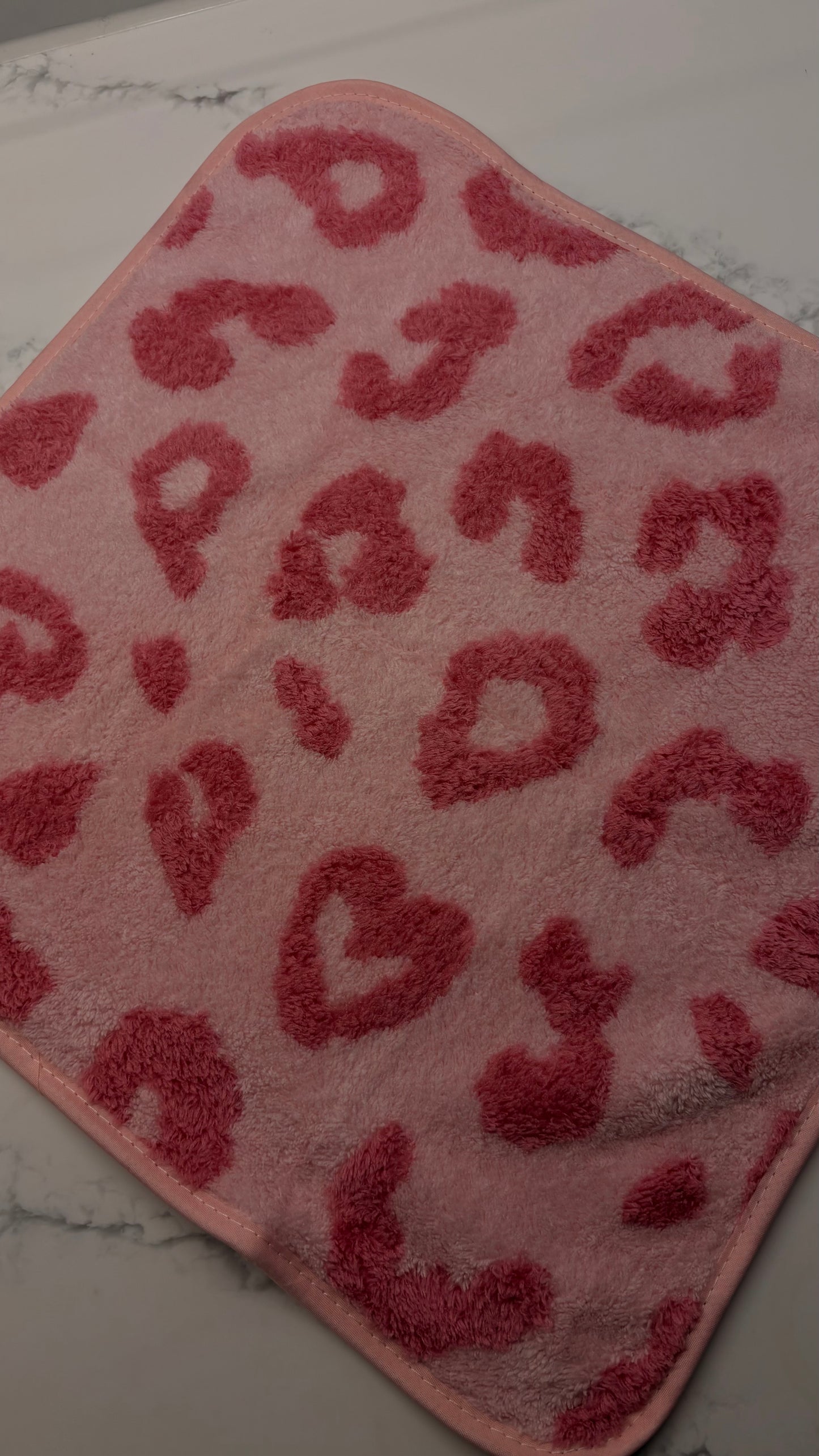 Pink Leopard Print Exclusive Hand Towel