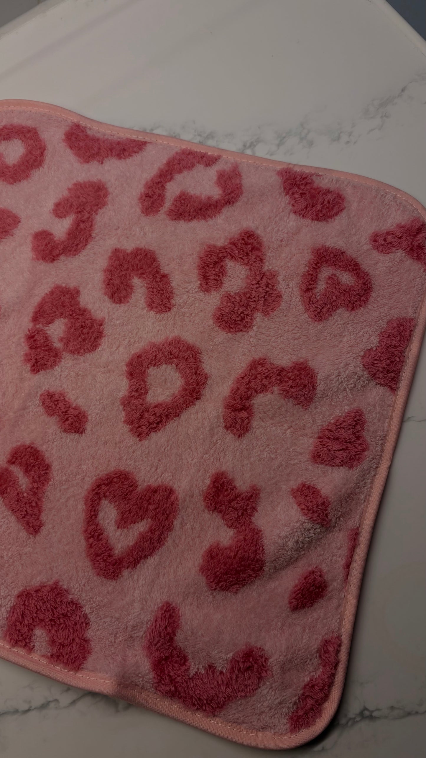 Pink Leopard Print Exclusive Hand Towel